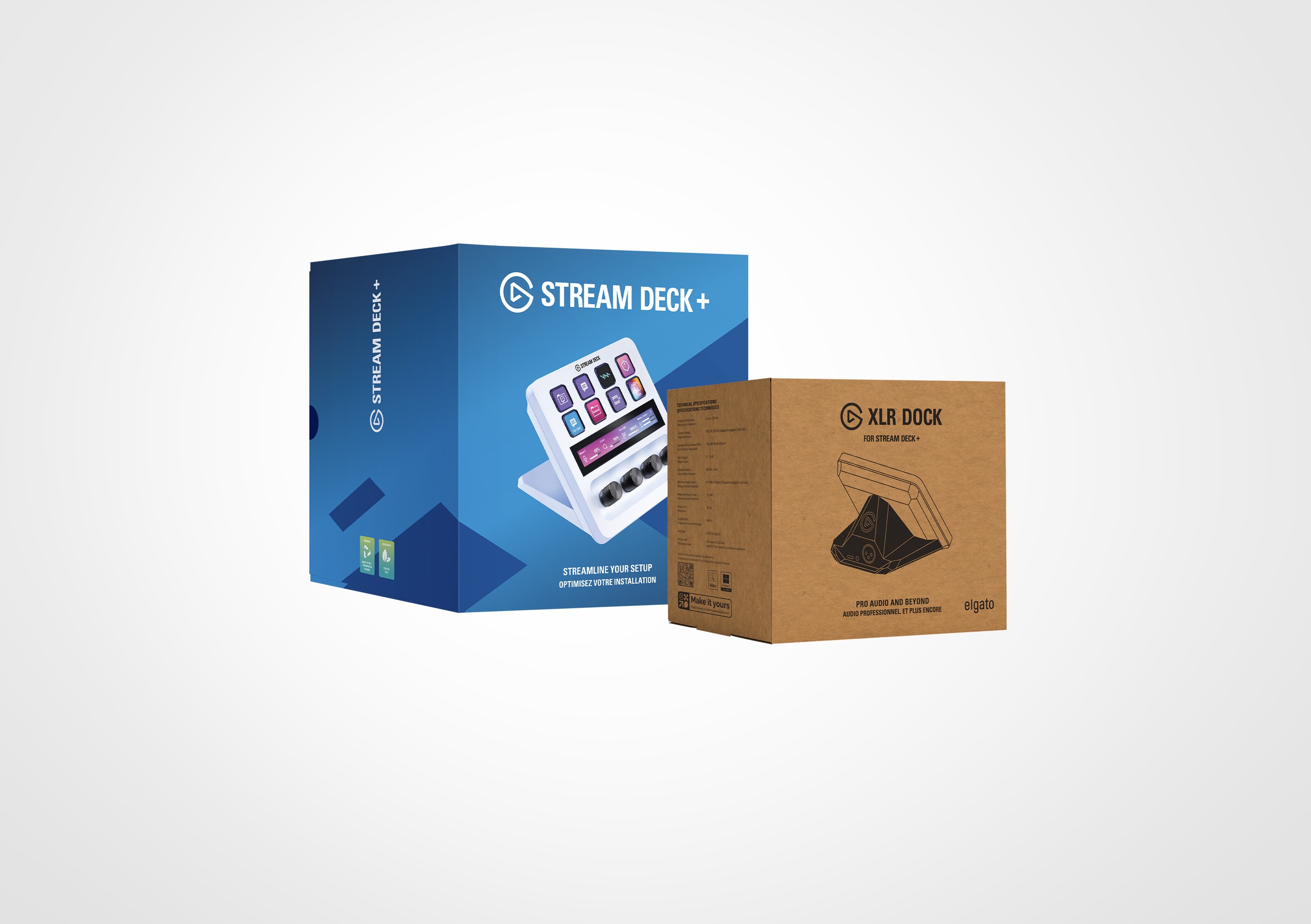 Stream Deck + White and XLR Dock Bundle | Elgato Stream Deck + White and XLR Dock Bundle | Elgato